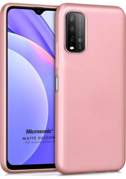 Matte Silicone Xiaomi Redmi 9t Kılıf Rose Gold