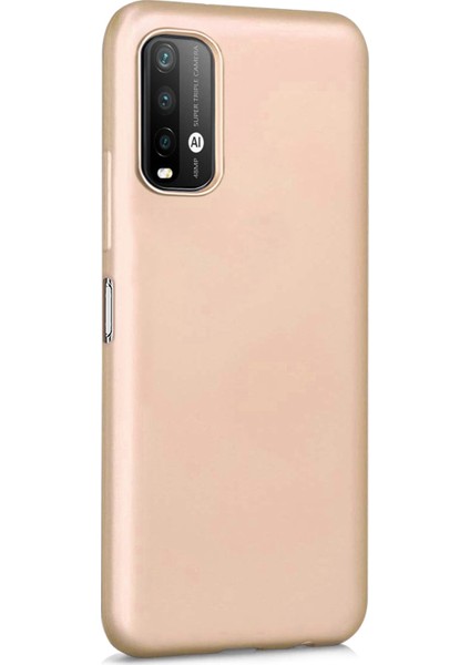 Matte Silicone Xiaomi Redmi Note 9 4g Kılıf Gold