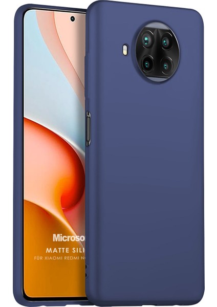 Matte Silicone Xiaomi Redmi Note 9 Pro 5g Kılıf Lacivert