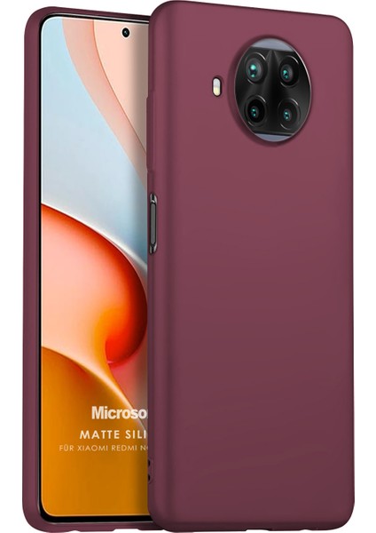 Matte Silicone Xiaomi Redmi Note 9 Pro 5g Kılıf Mor