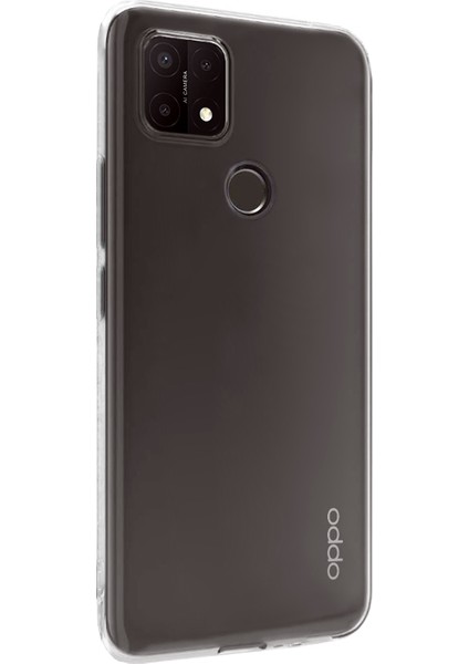 Oppo A15S Kılıf Transparent Soft Beyaz fiyatları