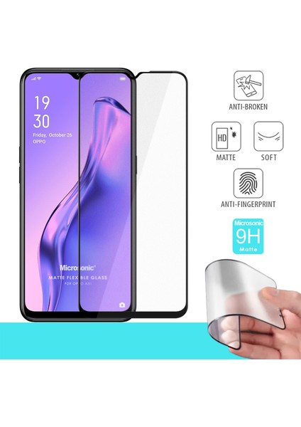 Oppo A31 Matte Flexible Ekran Koruyucu Siyah fiyatları