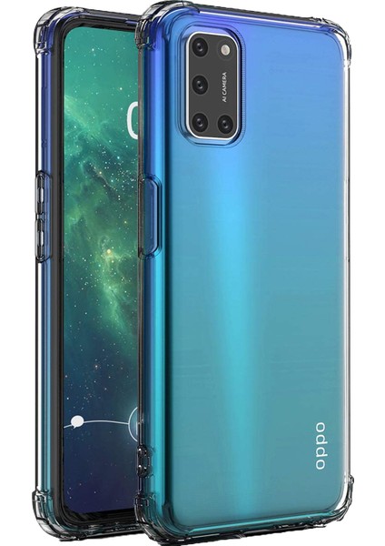 Oppo A52 Kılıf Shock Absorbing Şeffaf