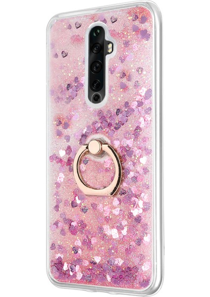 Oppo Reno 2z Kılıf Glitter Liquid Holder Pembe fiyatları