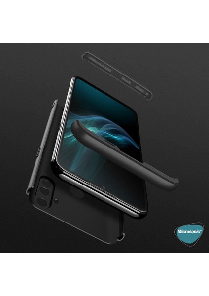 Realme C3 Kılıf Double Dip 360 Protective Siyah modelleri