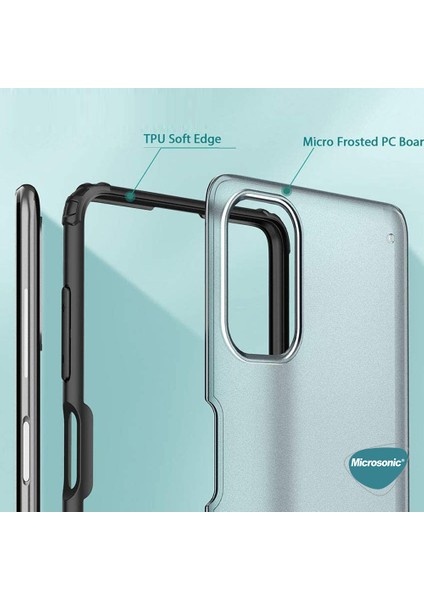 Samsung Galaxy M51 Kılıf Frosted Frame Lacivert