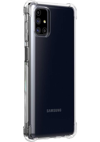 Samsung Galaxy M51 Kılıf Shock Absorbing Şeffaf