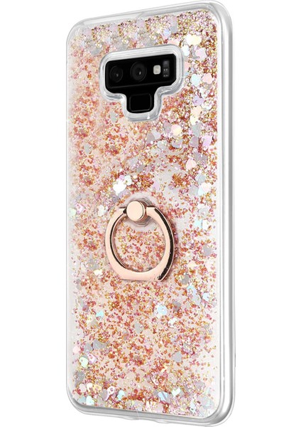Samsung Galaxy Note 9 Kılıf Glitter Liquid Holder Gold fiyatları