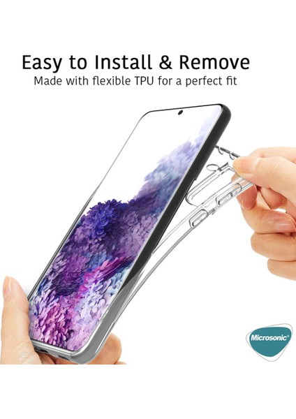 Samsung Galaxy S21 Kılıf Transparent Soft Beyaz