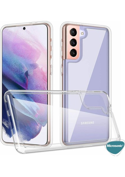 Samsung Galaxy S21 Plus Kılıf Transparent Soft Beyaz fırsatları