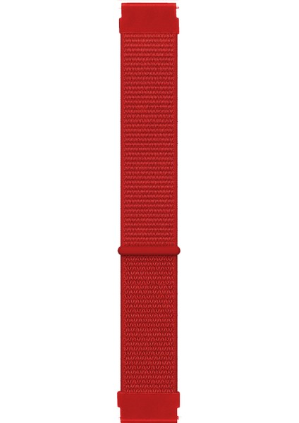 Samsung Gear S3 Classic Hasırlı Kordon Woven Sport Loop Kırmızı