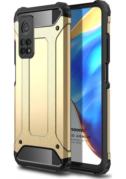 Xiaomi Mi 10T Kılıf Rugged Ar Gold