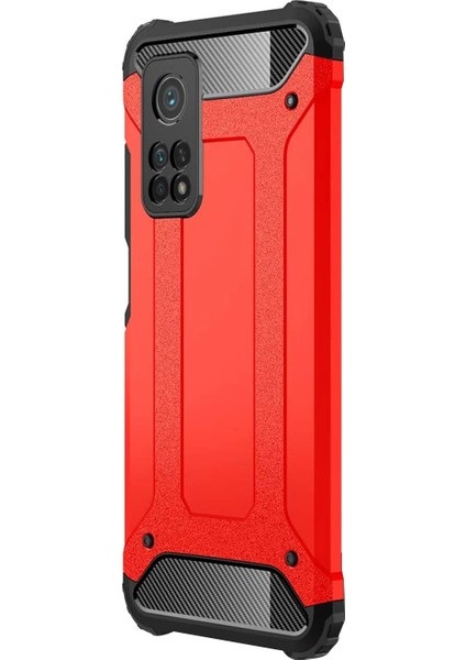 Xiaomi Mi 10T Pro Kılıf Rugged Ar Kırmızı