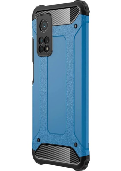 Xiaomi Mi 10T Pro Kılıf Rugged Ar Mavi