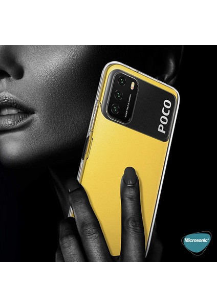 Xiaomi Poco M3 Kılıf Transparent Soft Beyaz