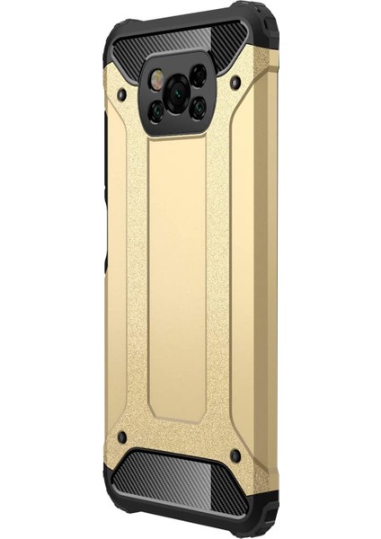 Xiaomi Poco X3 Nfc Kılıf Rugged Ar Gold