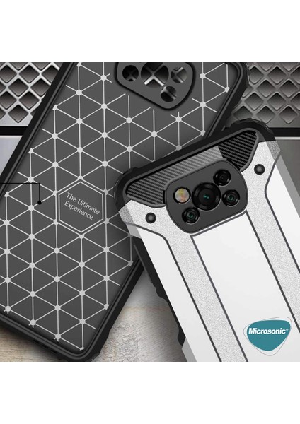 Xiaomi Poco X3 Nfc Kılıf Rugged Ar Gold