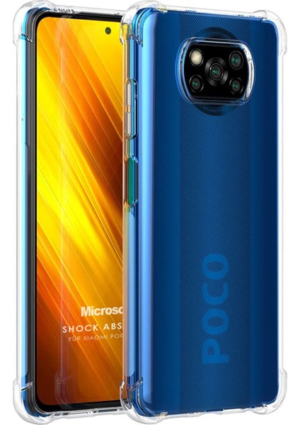 Xiaomi Poco X3 Nfc Kılıf Shock Absorbing Şeffaf