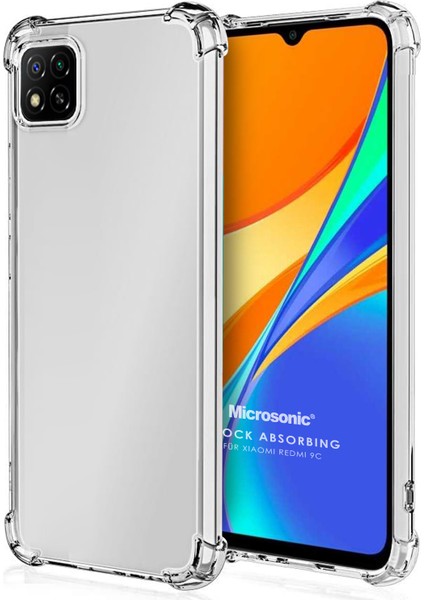 Xiaomi Redmi 9c Kılıf Shock Absorbing Şeffaf