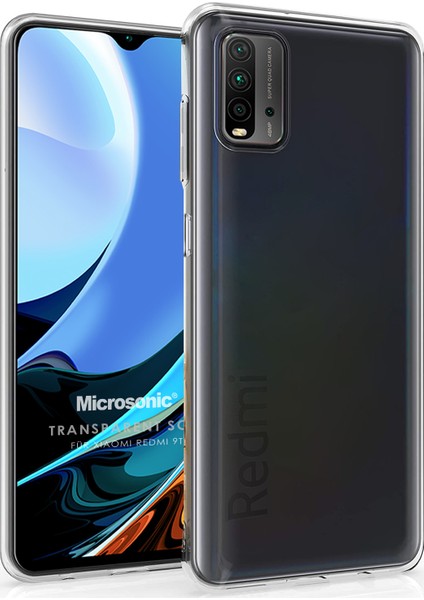 Xiaomi Redmi 9t Kılıf Transparent Soft Beyaz