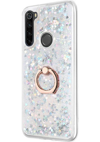 Xiaomi Redmi Note 8 Kılıf Glitter Liquid Holder Gümüş fiyatları