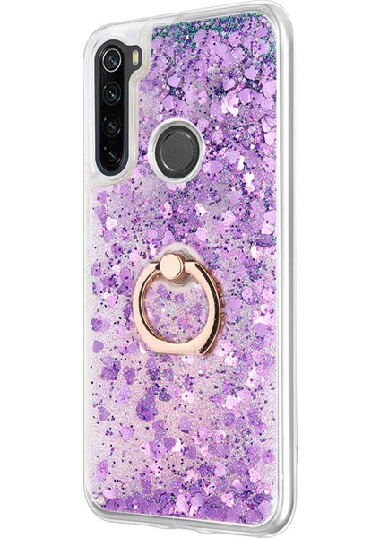Xiaomi Redmi Note 8 Kılıf Glitter Liquid Holder Mor fiyatları