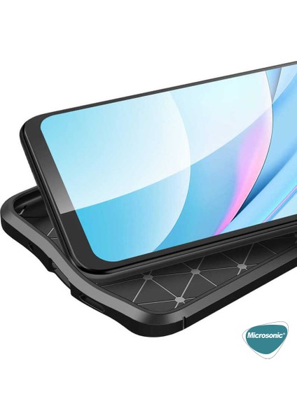Xiaomi Redmi Note 9 4g Kılıf Deri Dokulu Silikon Lacivert