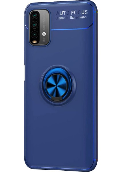 Xiaomi Redmi Note 9 4g Kılıf Kickstand Ring Holder Lacivert fiyatları
