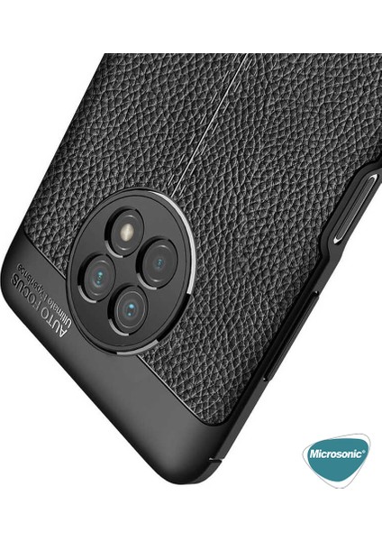 Xiaomi Redmi Note 9 5g Kılıf Deri Dokulu Silikon Lacivert