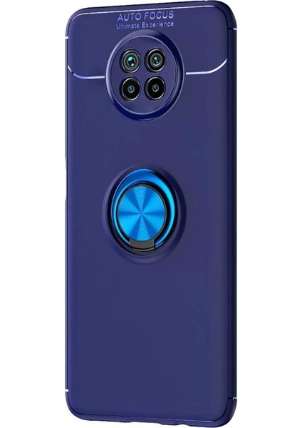 Xiaomi Redmi Note 9 5g Kılıf Kickstand Ring Holder Lacivert