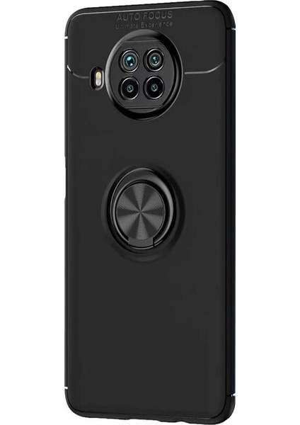 Xiaomi Redmi Note 9 Pro 5g Kılıf Kickstand Ring Holder Siyah