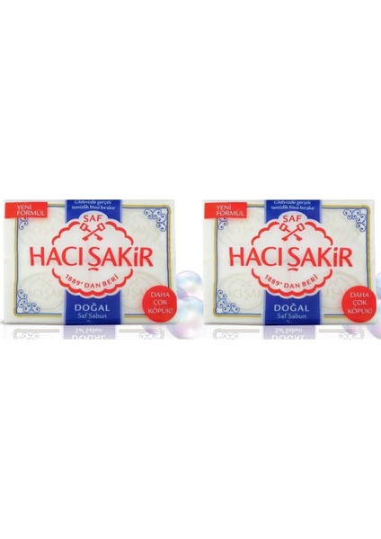 Banyo Sabunu Doğal-Saf 600 gr x 2 Adet
