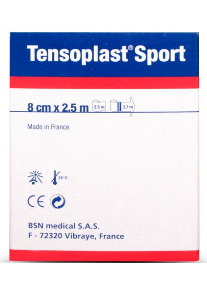 Tensoplast Sport Elastik Yapışkan Bandaj 8cm x 2,5m 4005558