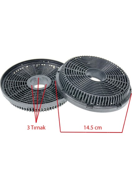 Simfer 8668 SM Davlumbaz & Aspiratör Karbon Filtresi KF0015