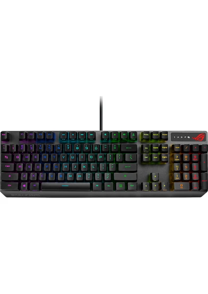 ASUS ROG Strix Scope RX Red Switch 1ms IP57 Su Geçirmez ve Toza Dayanıklı RGB Türkçe Optik Kablolu Gizlilik Tuşlu Mekanik Gaming Klavye