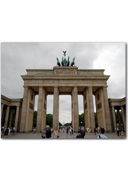 Ahşap Tablo Brandenburg Kapısı Almanya Berlin