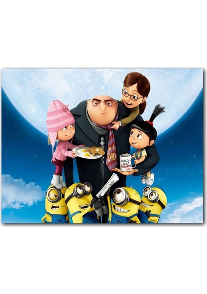 Ahşap Tablo En Sevdiğim Kötü Adam Çizgi Film