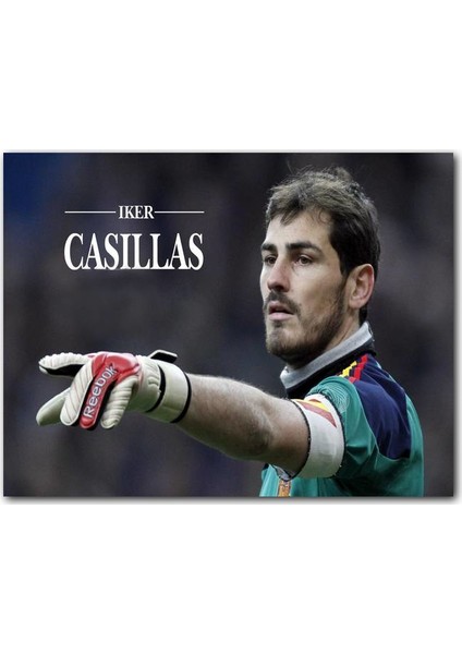 Ahşap Tablo Real Madrid Yıldızı Iker Casillas