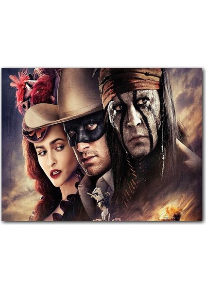 Ahşap Tablo The Lone Ranger Filmi Görseli