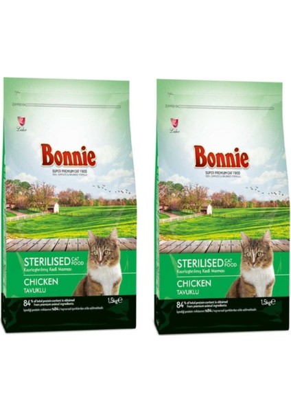 Sterilised Tavuklu Kısır Kedi Maması 1,5 kg * 2 Adet