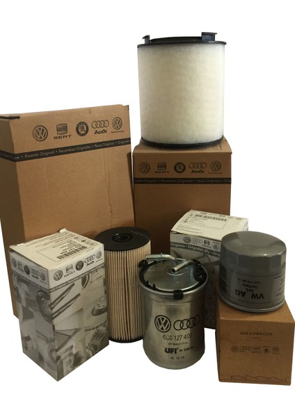 Vw Golf 7 1.2 1.4 Tsı Benzinli Orj Servis Filtre Bakım Seti 2013-2019 (Hava+Yağ+Karbonlu Polen)