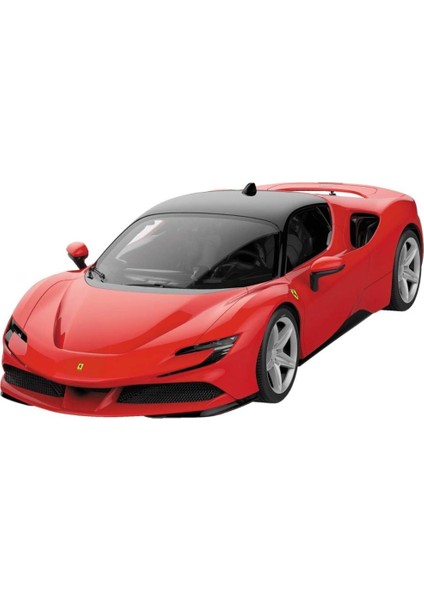 1:14 Ferrari SF90 Stradale Işıklı Uzaktan Kumandalı Araba 34 cm.Kırmızı 3+ Yaş