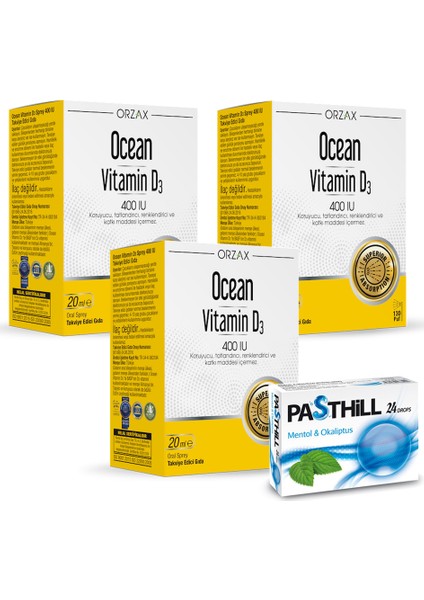 Ocean Vitamin D3 400 Iu Sprey