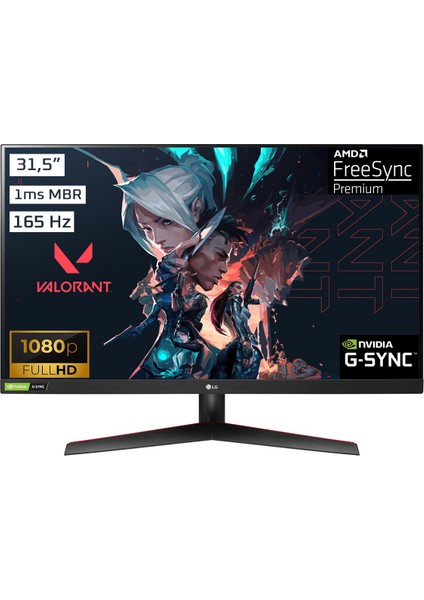 UltraGear 32GN500-B 31.5" 165Hz 1ms (HDMI+Display) G-Sync Full HD Monitör