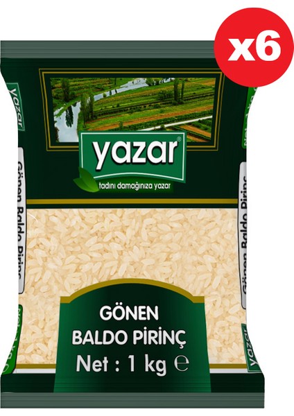 Gönen Baldo Pirinç 1 kg x 6 'lı