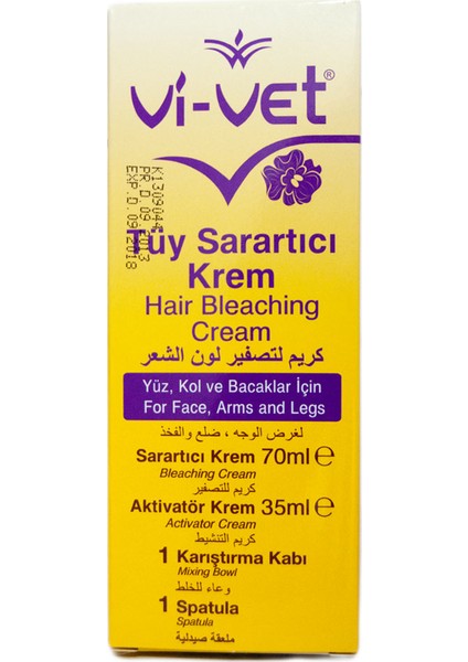 Vivet Tüy Sarartıcı Krem 35 ml +70 ml Paket