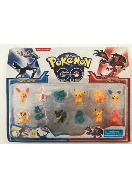 12 Parça Pokemon Go Plus Oyuncak Figürler Pikachu Pokemon Figür Seti