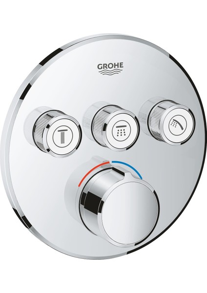 Smartcontrol 3 Valfli Akış Kontrollü Ankastre Duş Bataryası (29146000)