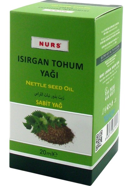 Isırgan Tohum Yağı 20 ml