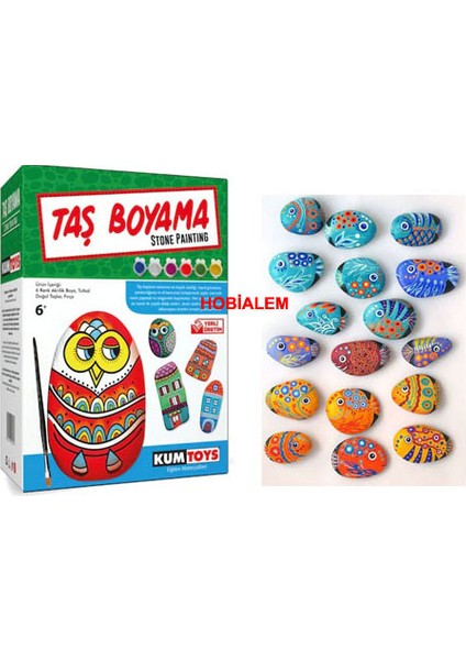 , Taş Boyama Seti, Stone Painting, Sanatsal Etkinlik